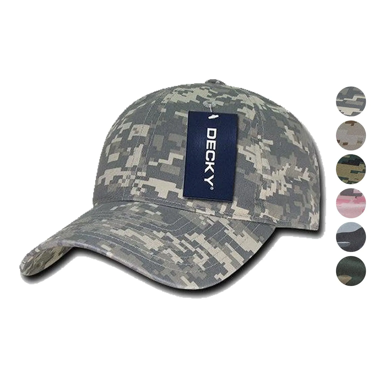 1 Dozen Decky Relaxed Cotton Camo Low Crown Dad Caps Hats Caps Wholesale