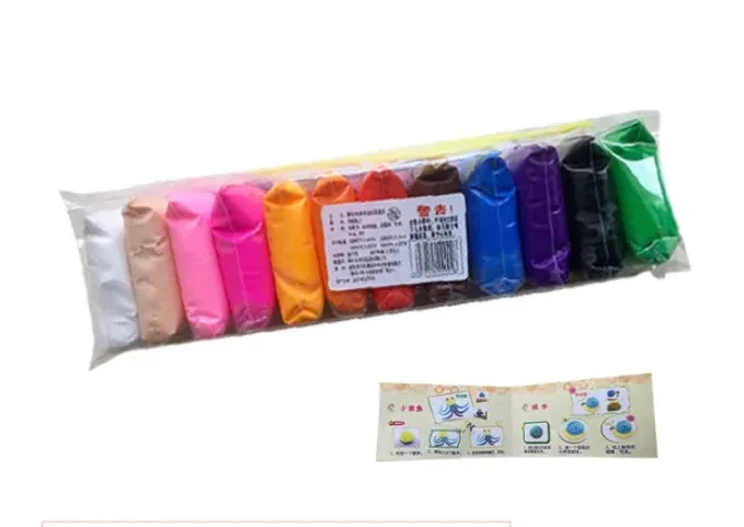 12 Colors Snow Mud Fluffy Foam Slime