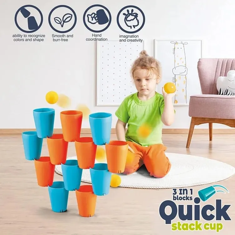 3 in 1 Quick Stack Cup | 16 Pcs