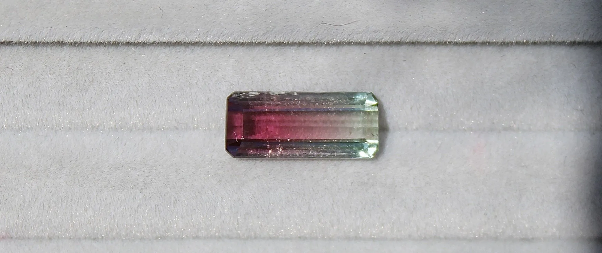 3.34ct Brazilian Elongated Bi Colour Tourmaline