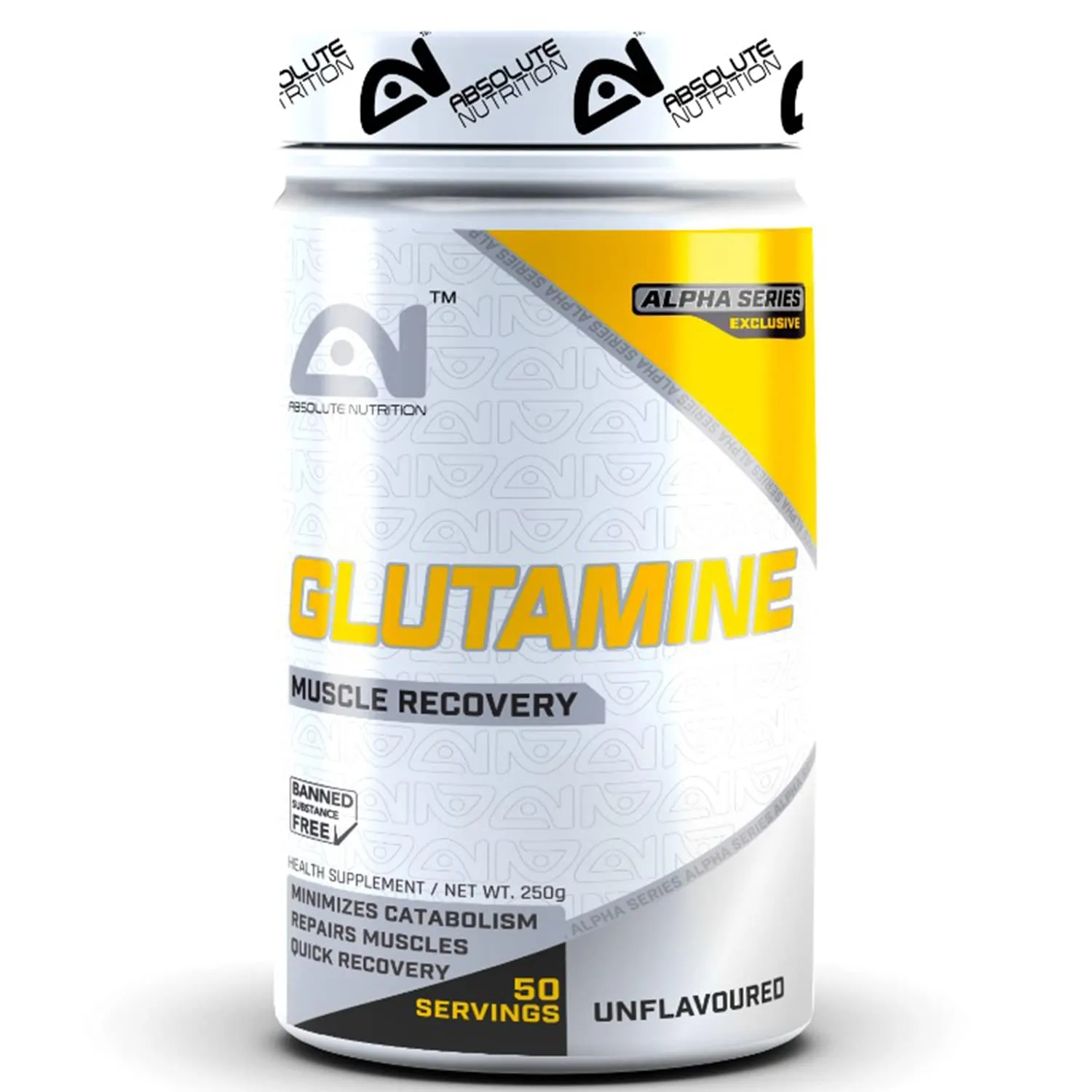 Absolute Nutrition Glutamine Powder - 250 gm Unflavoured