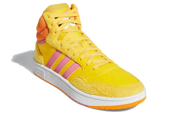 adidas neo Hoops 3.0 Mid x Sesame Street 'Yellow Orange Pink' sneakers, yellow