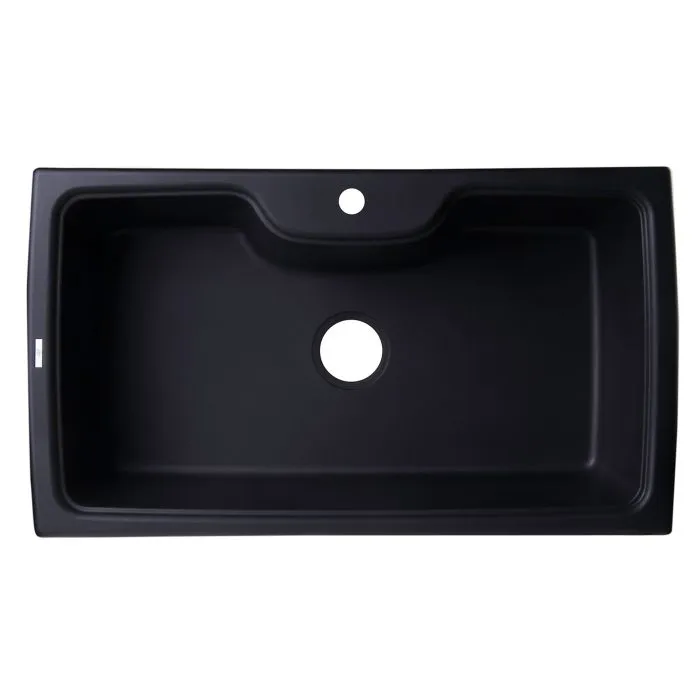 ALFI brand AB3520DI 35" Drop-In Single Bowl Granite Composite Kitchen Sink