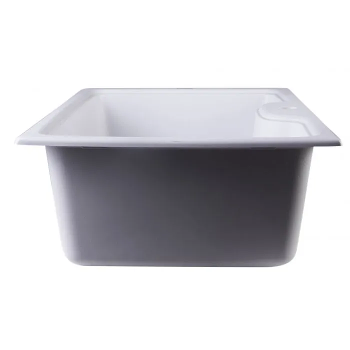 ALFI brand AB3520DI 35" Drop-In Single Bowl Granite Composite Kitchen Sink