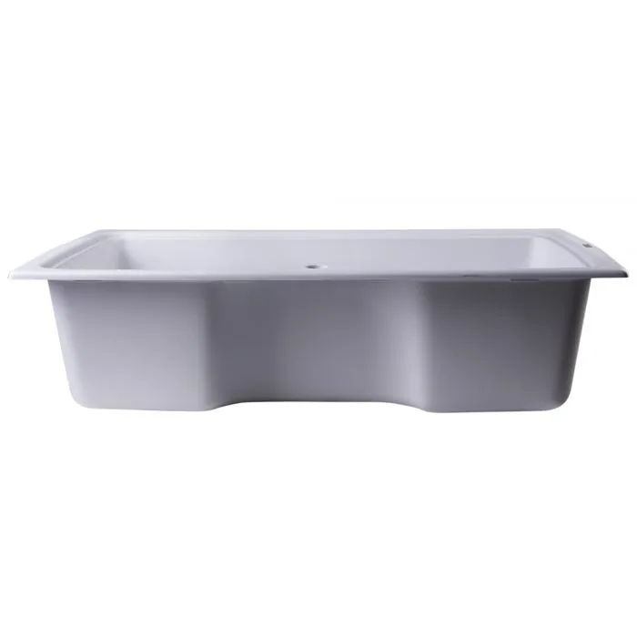 ALFI brand AB3520DI 35" Drop-In Single Bowl Granite Composite Kitchen Sink