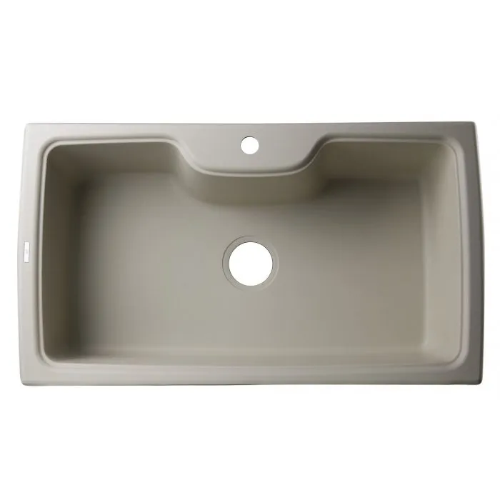 ALFI brand AB3520DI 35" Drop-In Single Bowl Granite Composite Kitchen Sink