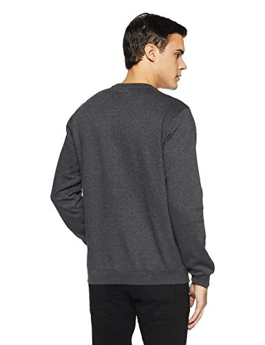 Allen Solly Men's Cotton Regular Crew Neck Sweatshirt (ASSTORGPW14019_Anthra Melange_L)