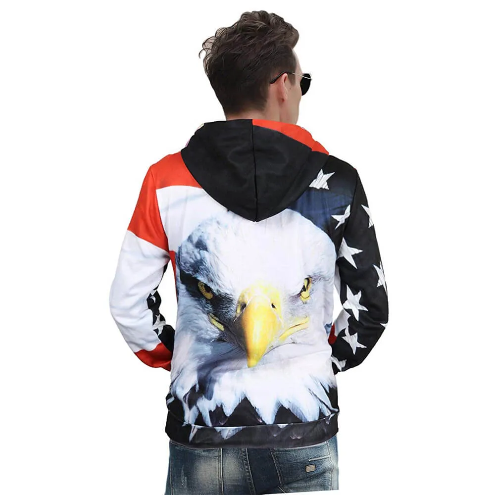 American Flag Eagle Funny Hoodie