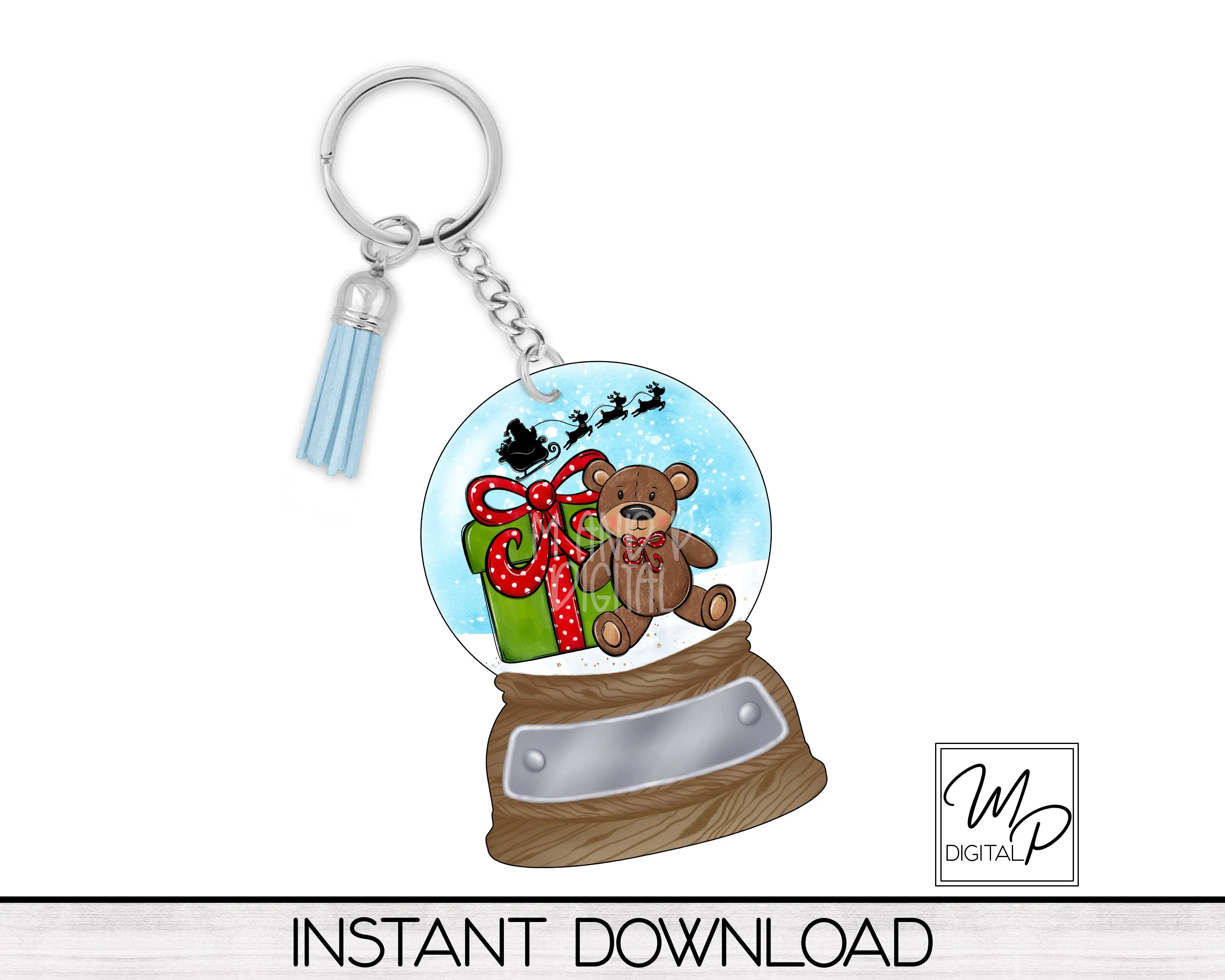 Baby's First Christmas Snow Globe Ornament PNG Design, Sublimation Design Download