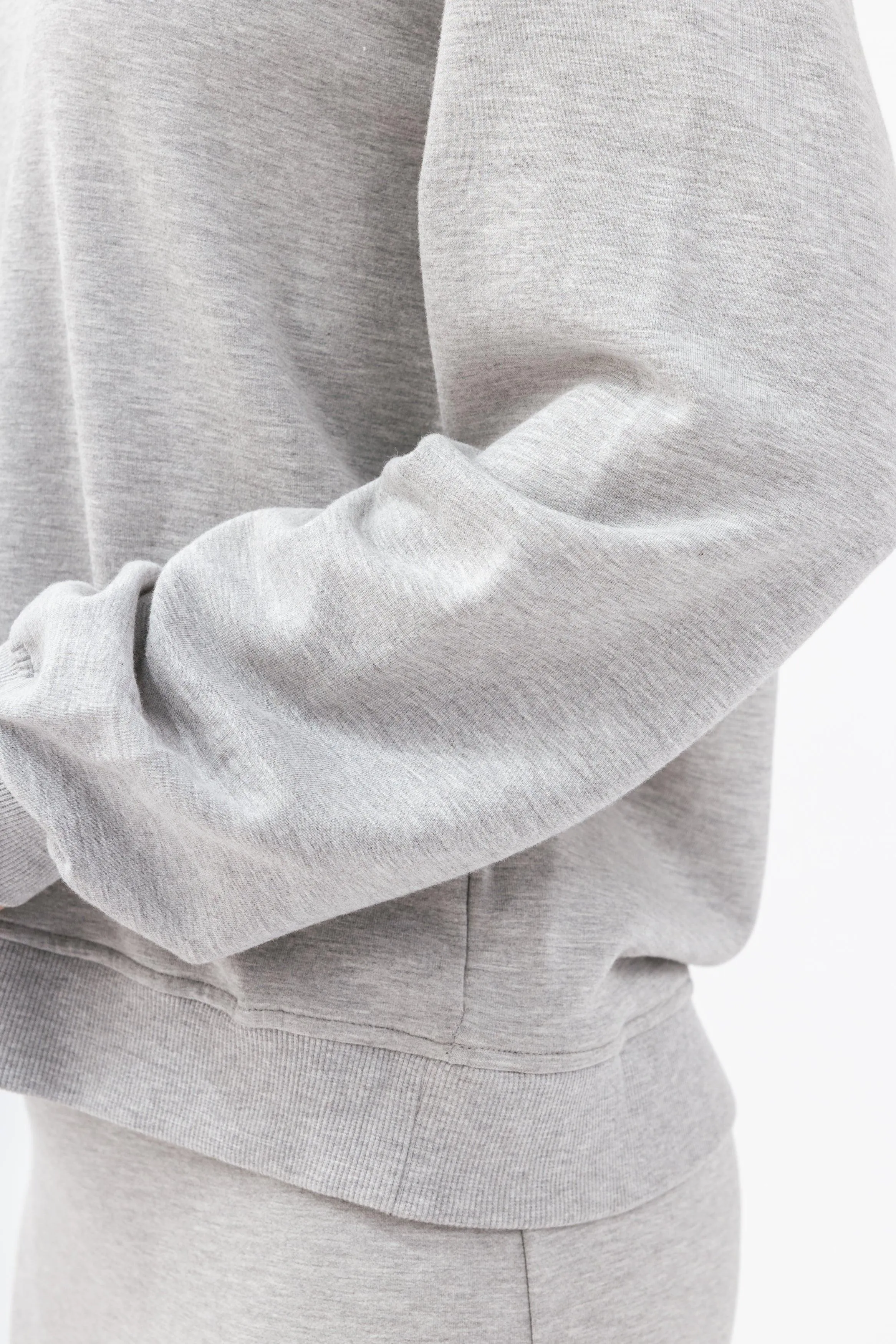 Bamboo Brushed-Back Fleece Crew Neck Sweatshirt