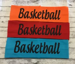 Basketball Headband with Black Glitter Vinyl