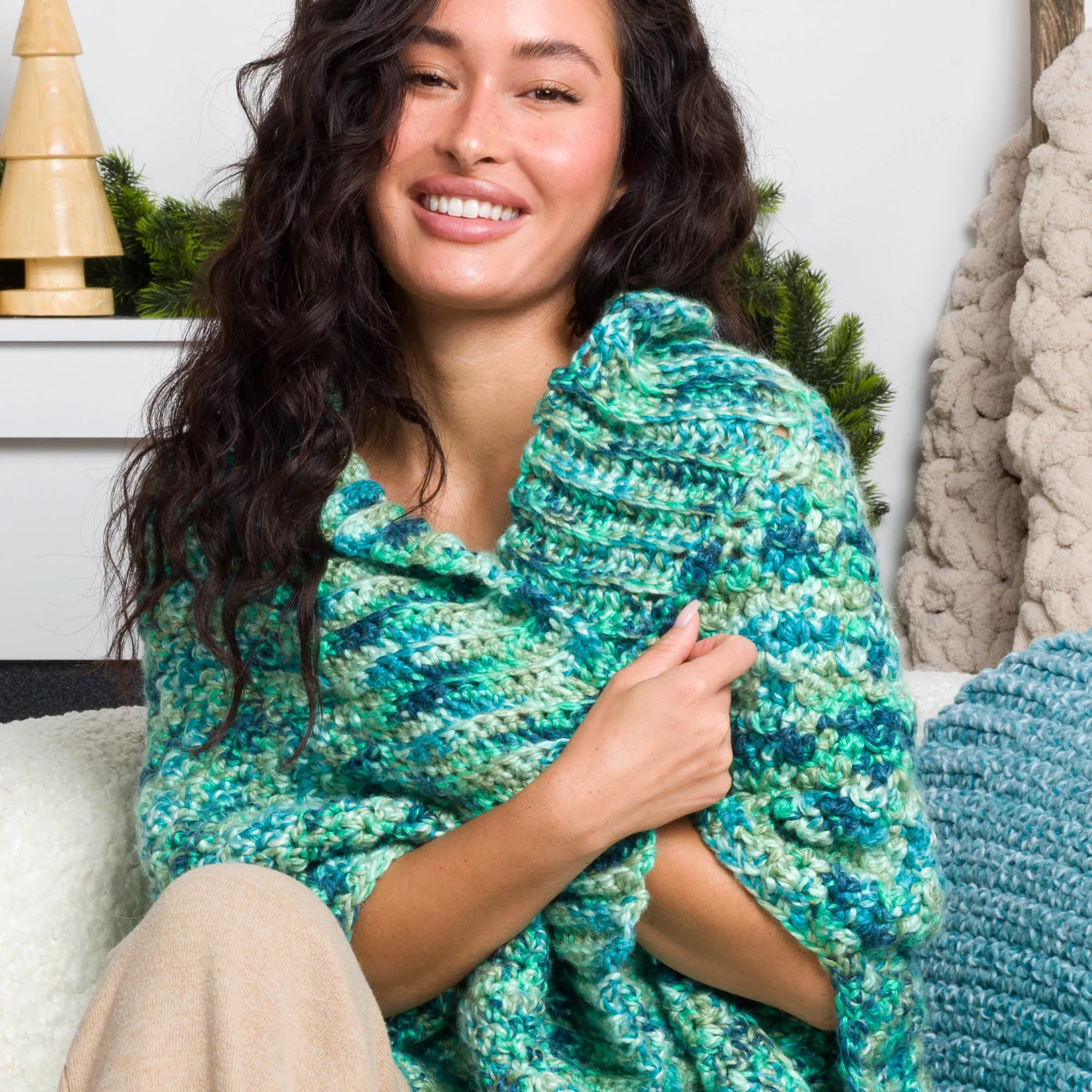 Bernat Spark Crochet Textured Cocoon