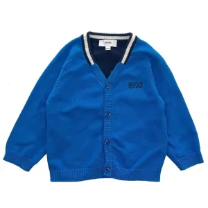 Boys Blue Knitted Cardigan