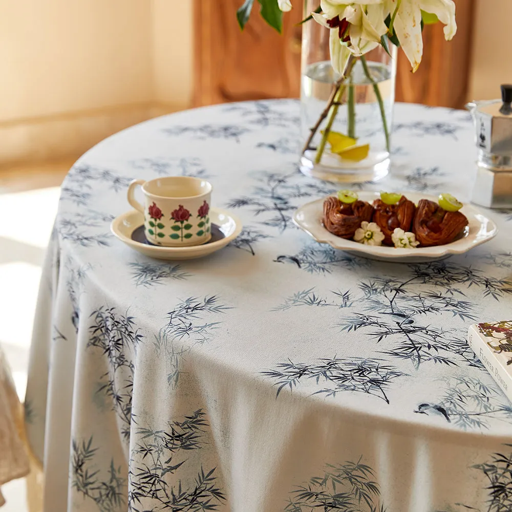 Briar Oriental Bamboo Print Custom Tablecloth