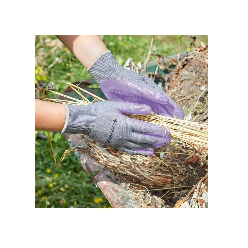 Briers Aubergine Seed & Weed Gloves - Small