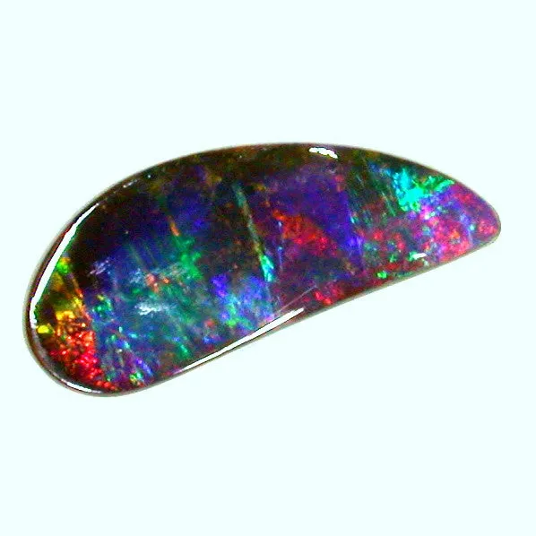 Bright red multi coloured Solid Boulder Opal