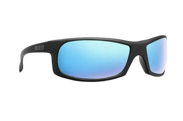 Calcutta Jekyll Matte Black Frames - Blue Mirror Lens - Polarized Sunglasses