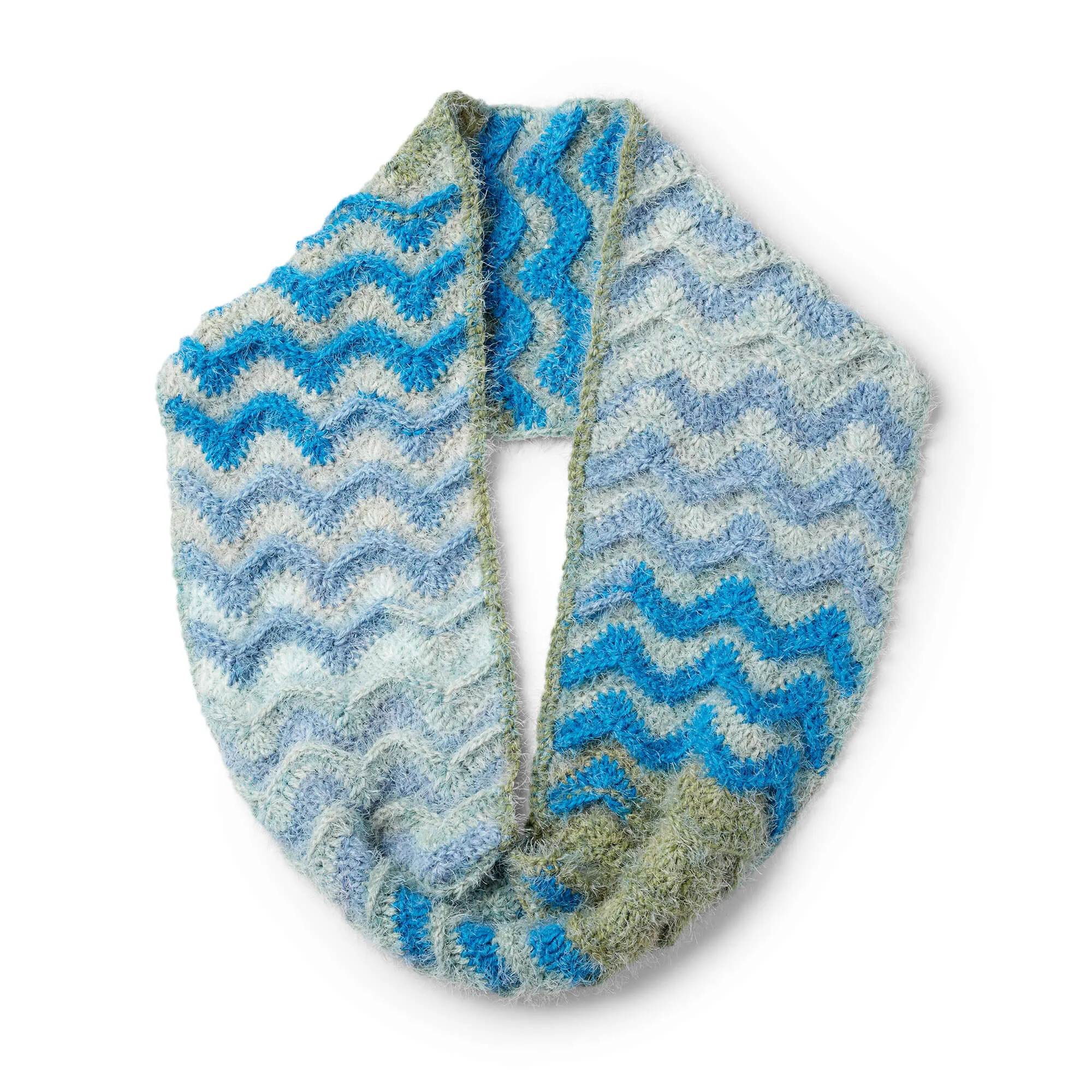 Caron Ripple Effect Crochet Cowl