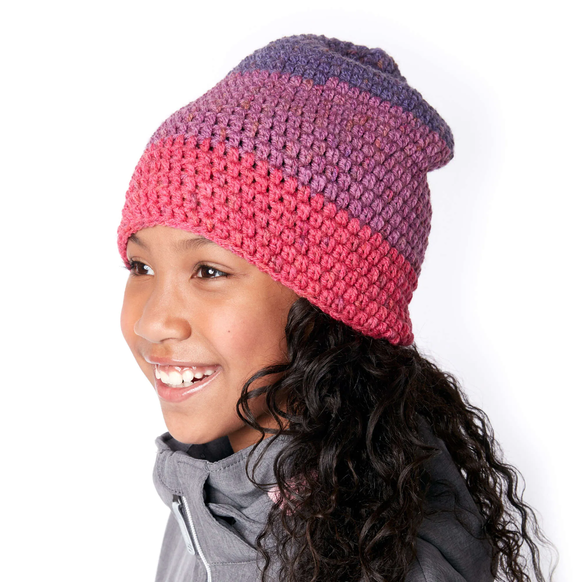 Caron Slouchy Crochet Beanie