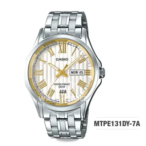 Casio Men's Standard Analog Silver Stainless Steel Band Watch MTPE131DY-7A MTP-E131DY-7A