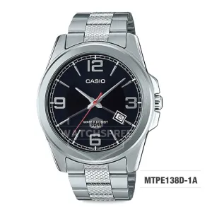 Casio Men's Standard Analog Stainless Steel Watch MTPE138D-1A