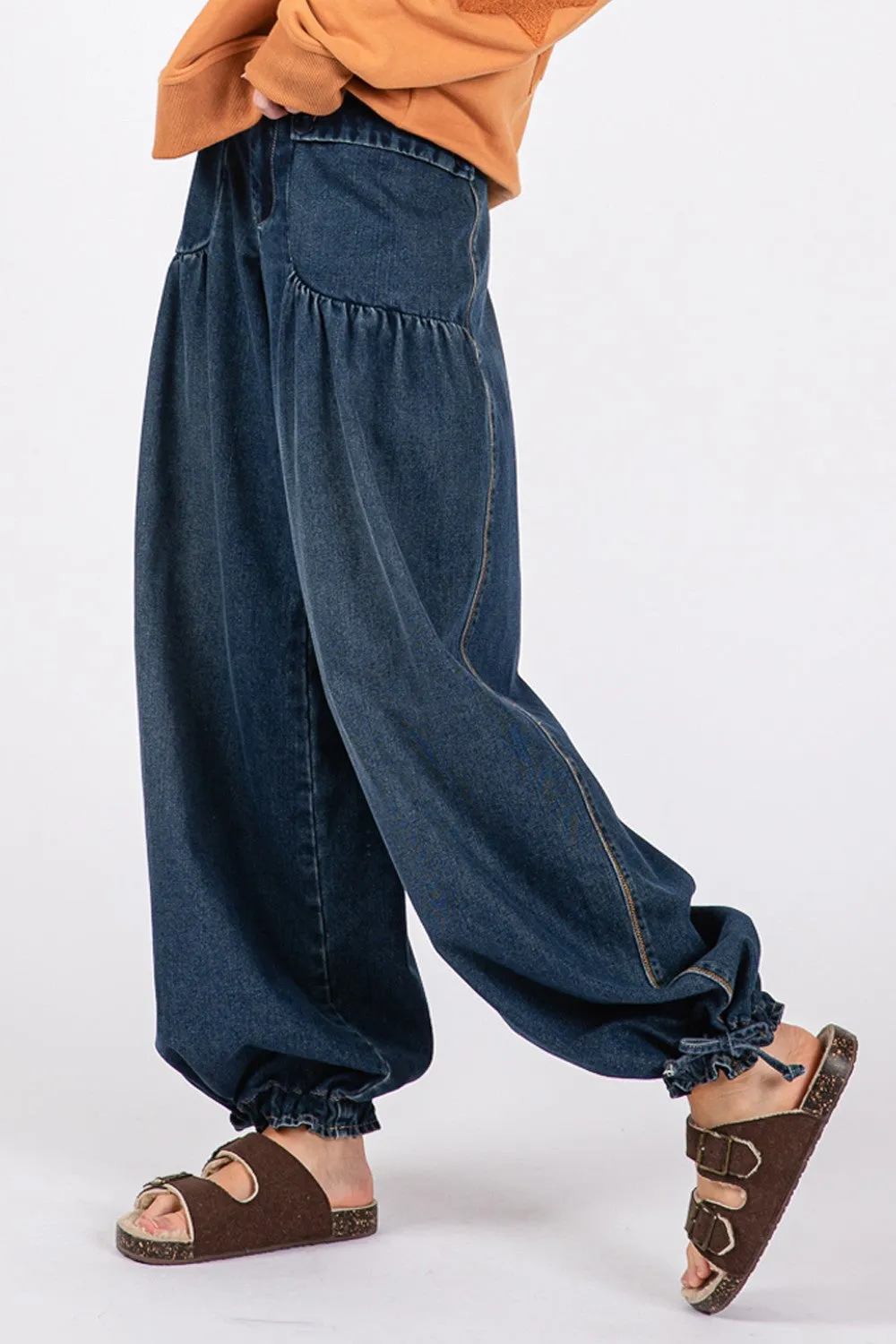 Cassie Wide Leg Jeans Dark Wash