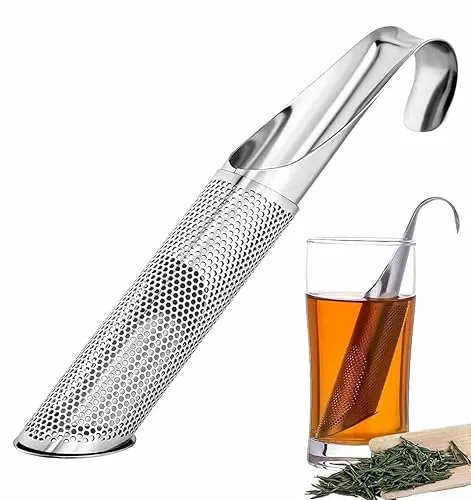 Catchex Sliding Tea Strainer Infuser for Loose Tea - Stainless Steel Tea Diffuser for Tea, Coffee, Seasonings, Spices