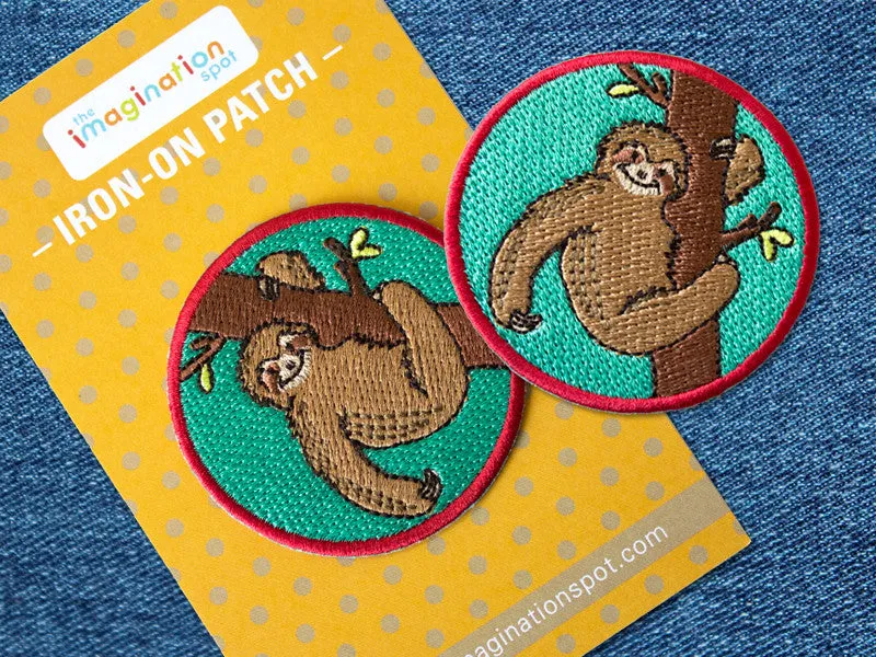 Clearance Sloth Patch - Iron on Patch - Embroidered Patches