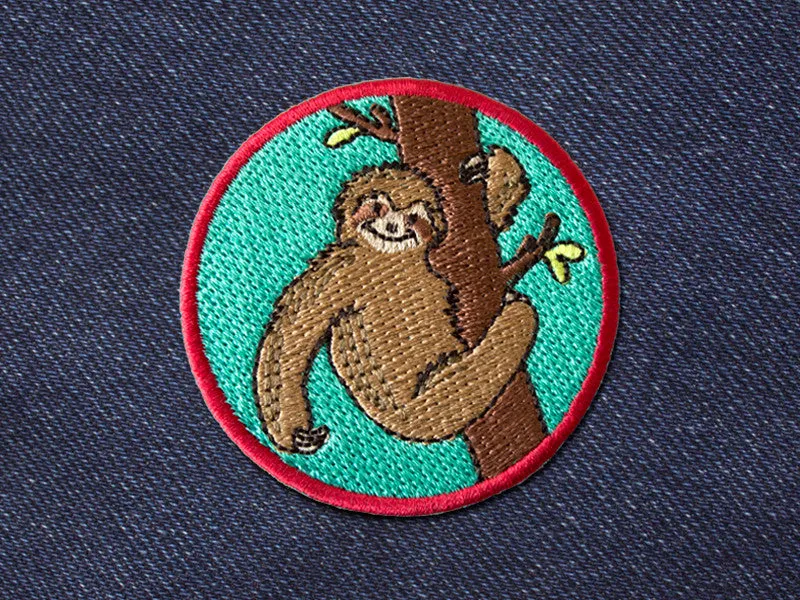 Clearance Sloth Patch - Iron on Patch - Embroidered Patches