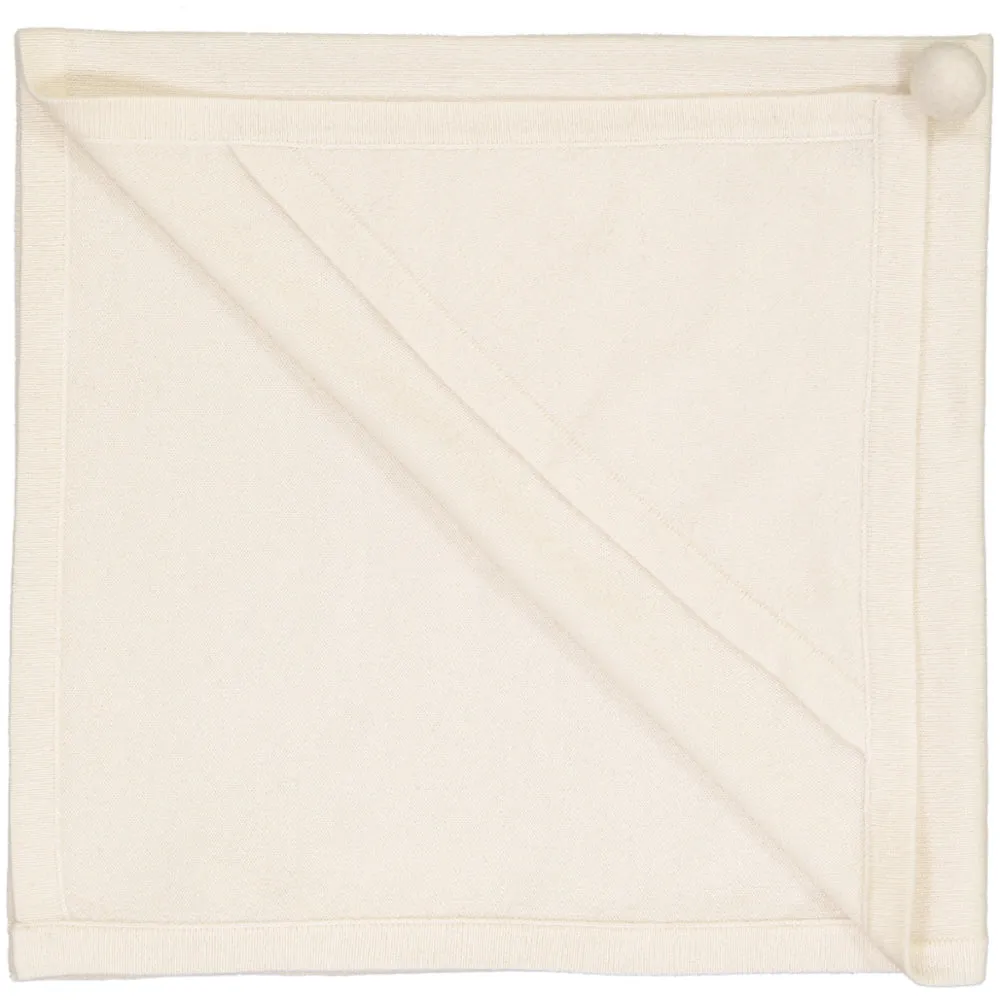 Clementine Cashmere Baby Blanket - off white