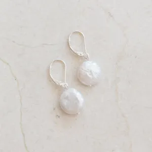 Coin Pearl Earrings | Freshwater Elegance & Secure Design | By Pearly Girls