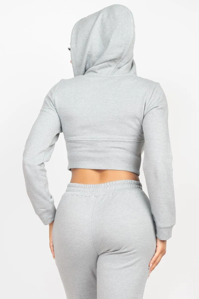 Corset Hoodie and Jogger Pants Set