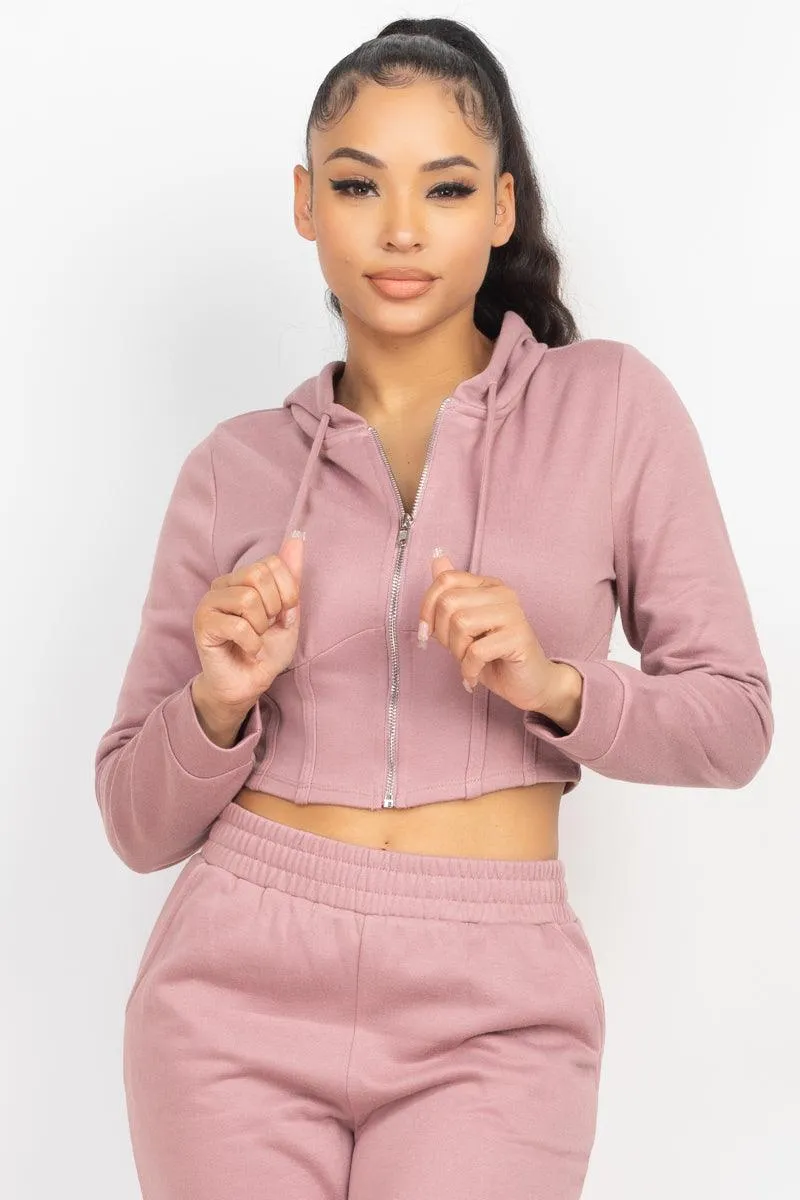 Corset Hoodie and Jogger Pants Set