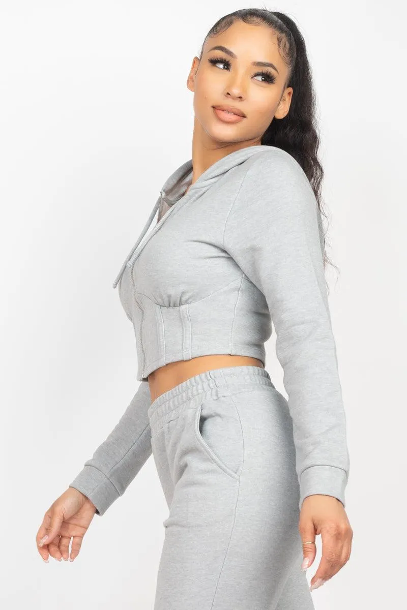 Corset Hoodie and Jogger Pants Set