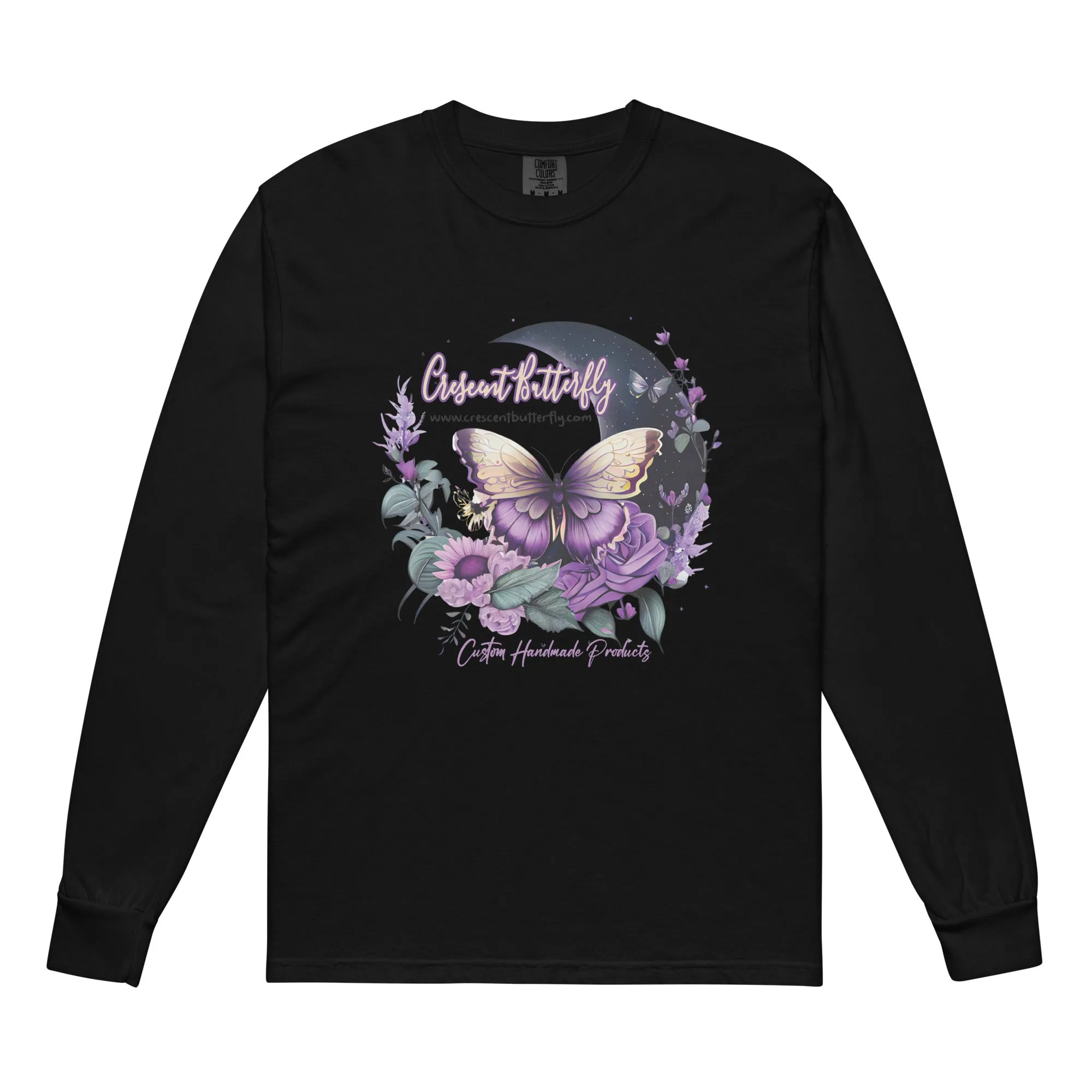 Crescent Butterfly Long-Sleeve Shirt