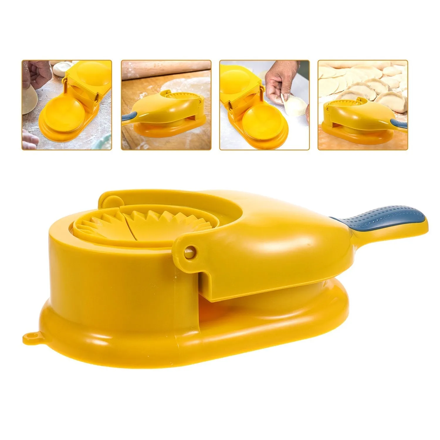 DUMPLING SKIN PRESS MOULD FOR GUJIYA , GHUGHRA , MOMOS MAKING, 2 IN 1 DUMPLING MAKER MOULD MACHINE, KITCHEN DUMPLING MAKING TOOL