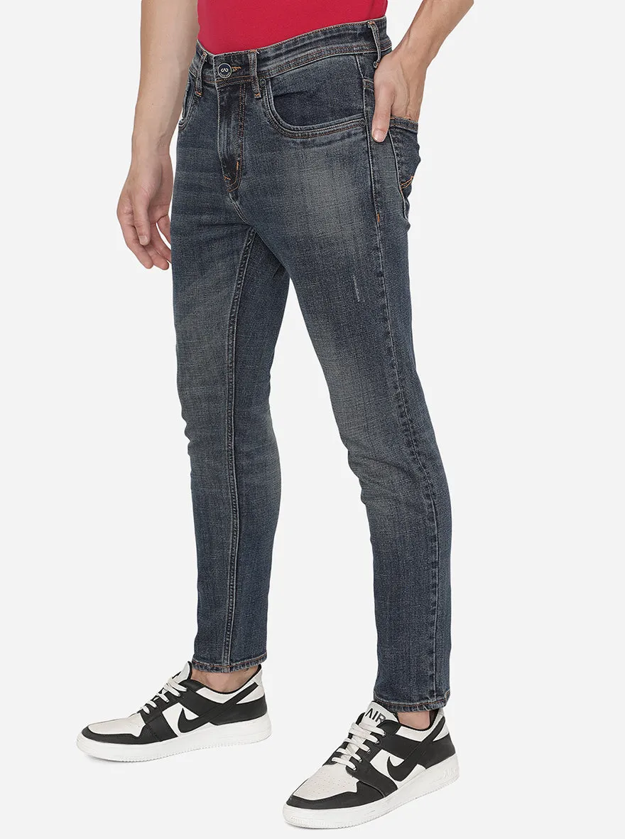 Estate Blue Washed Rider Fit Jeans | JadeBlue