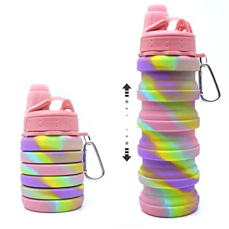 Expandable and Foldable Silicone Bottle