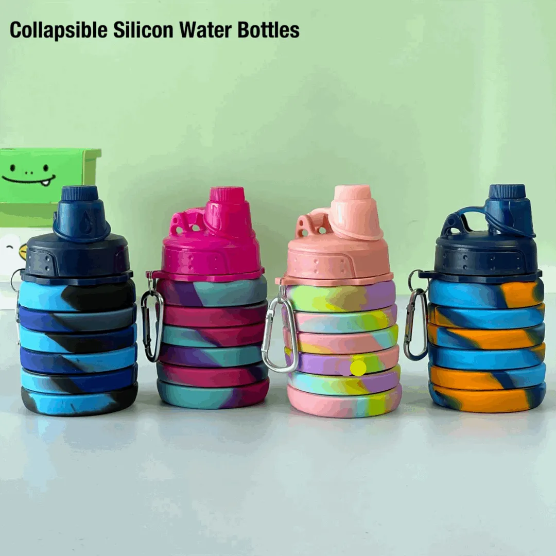 Expandable and Foldable Silicone Bottle