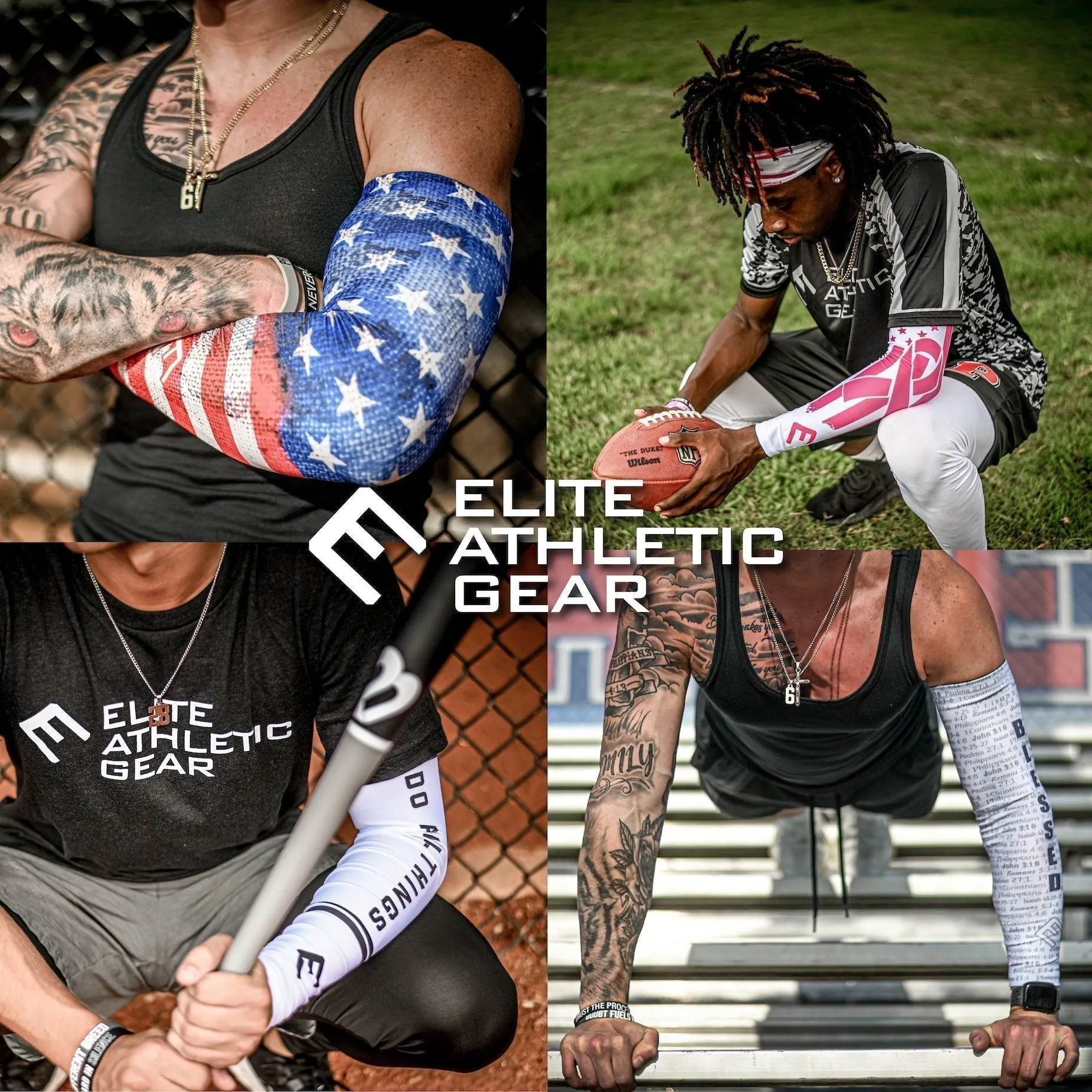 Faith Cross Maroon Arm Sleeve