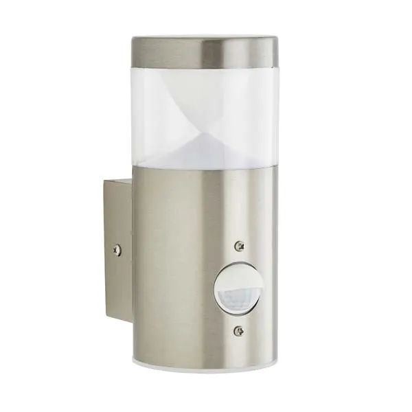 Forum Pollux PIR Wall Light Stainless Steel