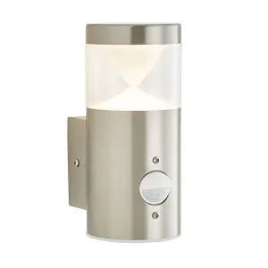 Forum Pollux PIR Wall Light Stainless Steel