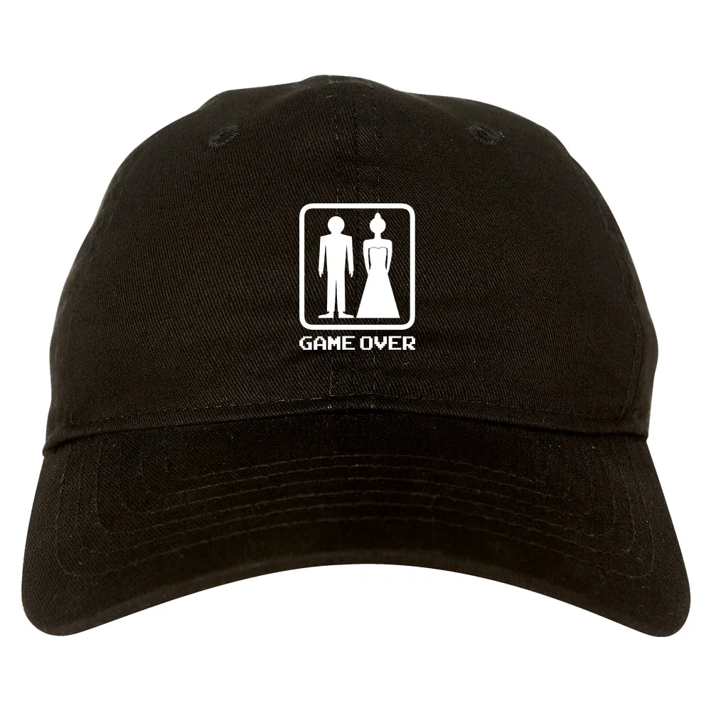 Game Over Funny Wedding Mens Dad Hat Baseball Cap