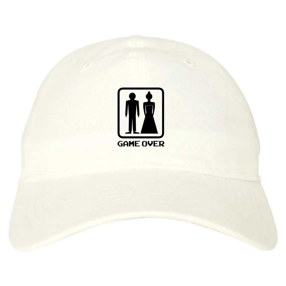 Game Over Funny Wedding Mens Dad Hat Baseball Cap