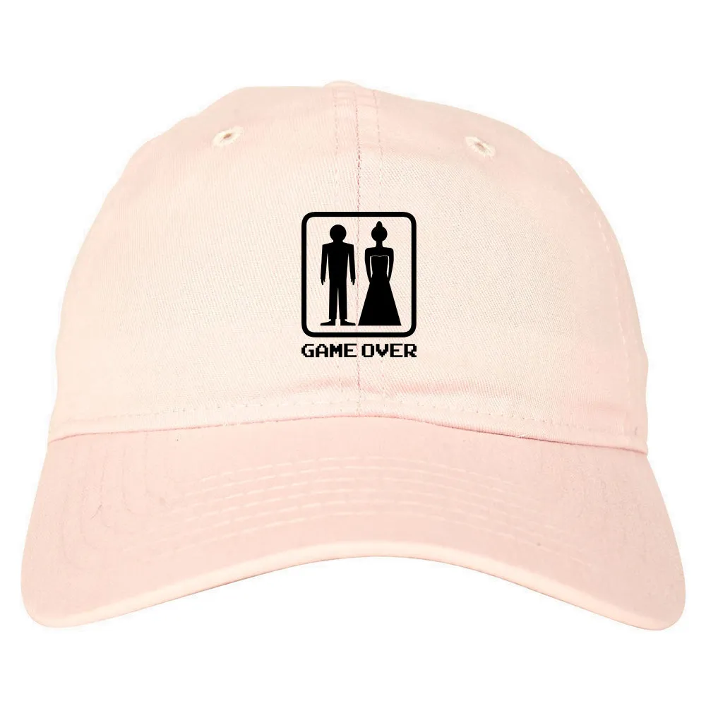 Game Over Funny Wedding Mens Dad Hat Baseball Cap