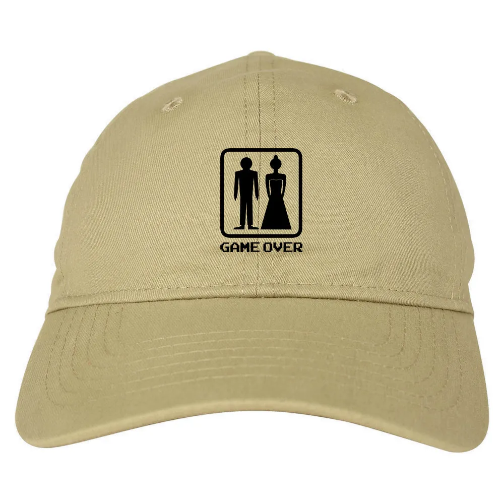 Game Over Funny Wedding Mens Dad Hat Baseball Cap