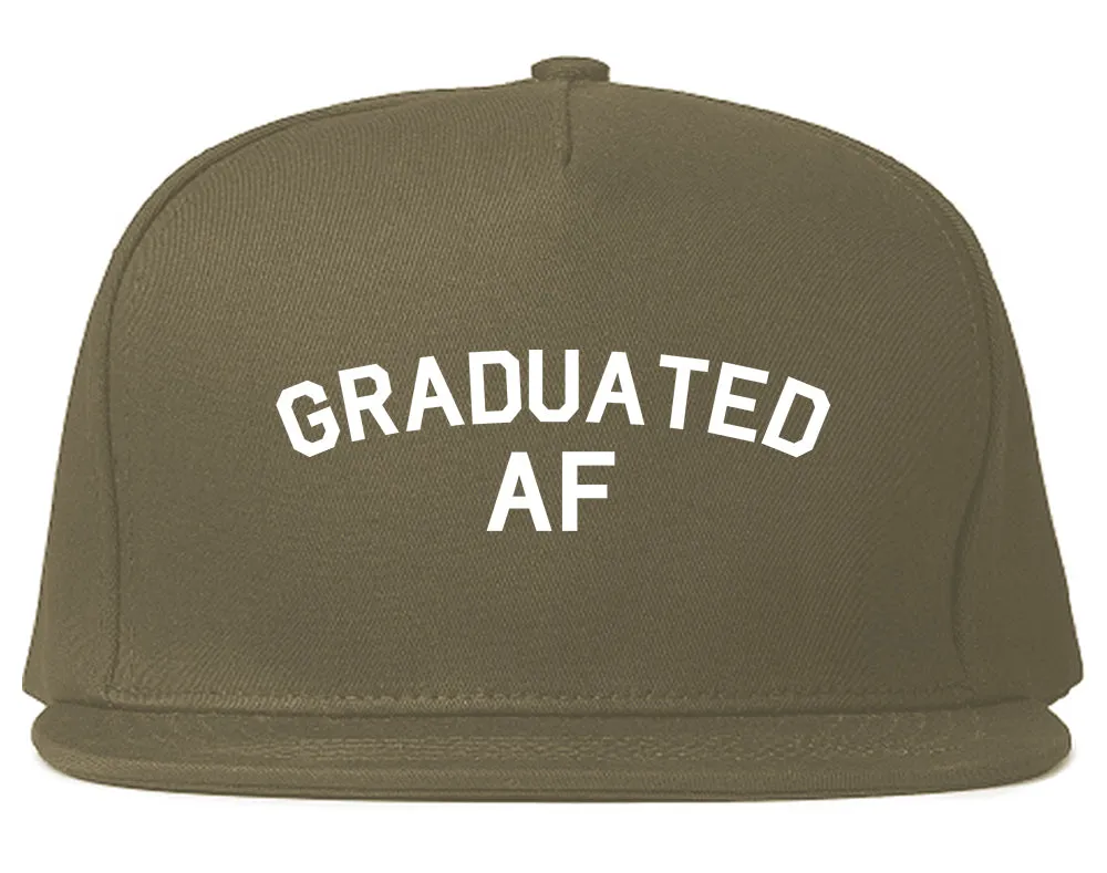 Graduated AF Funny Graduation Mens Snapback Hat