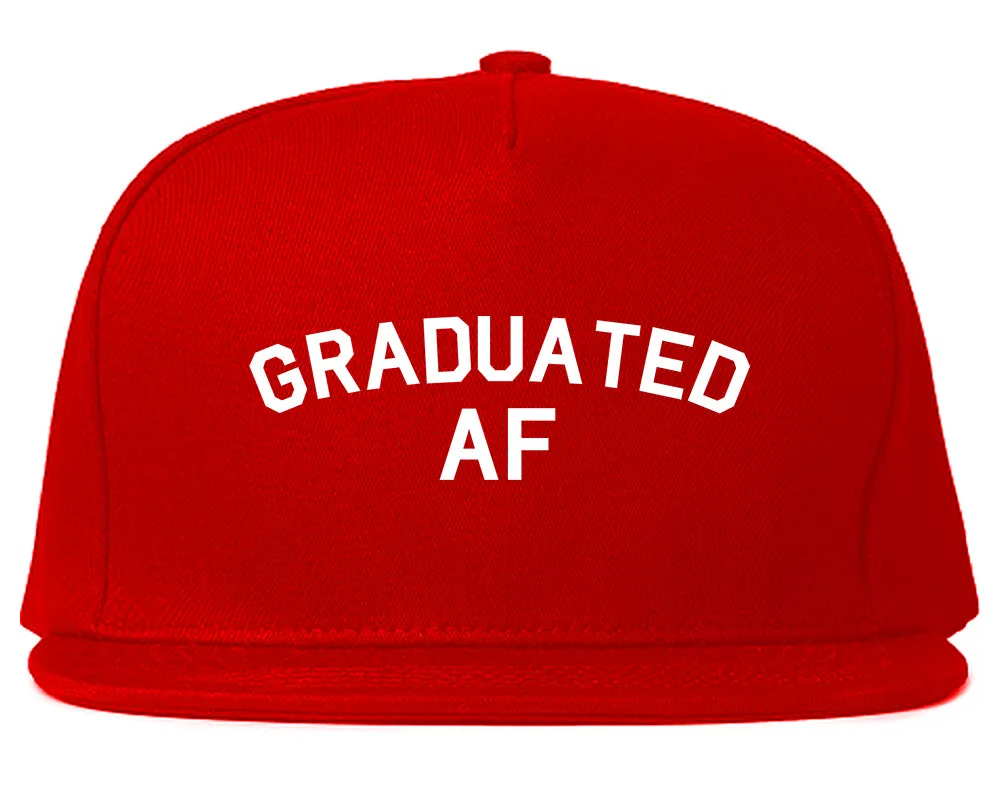 Graduated AF Funny Graduation Mens Snapback Hat