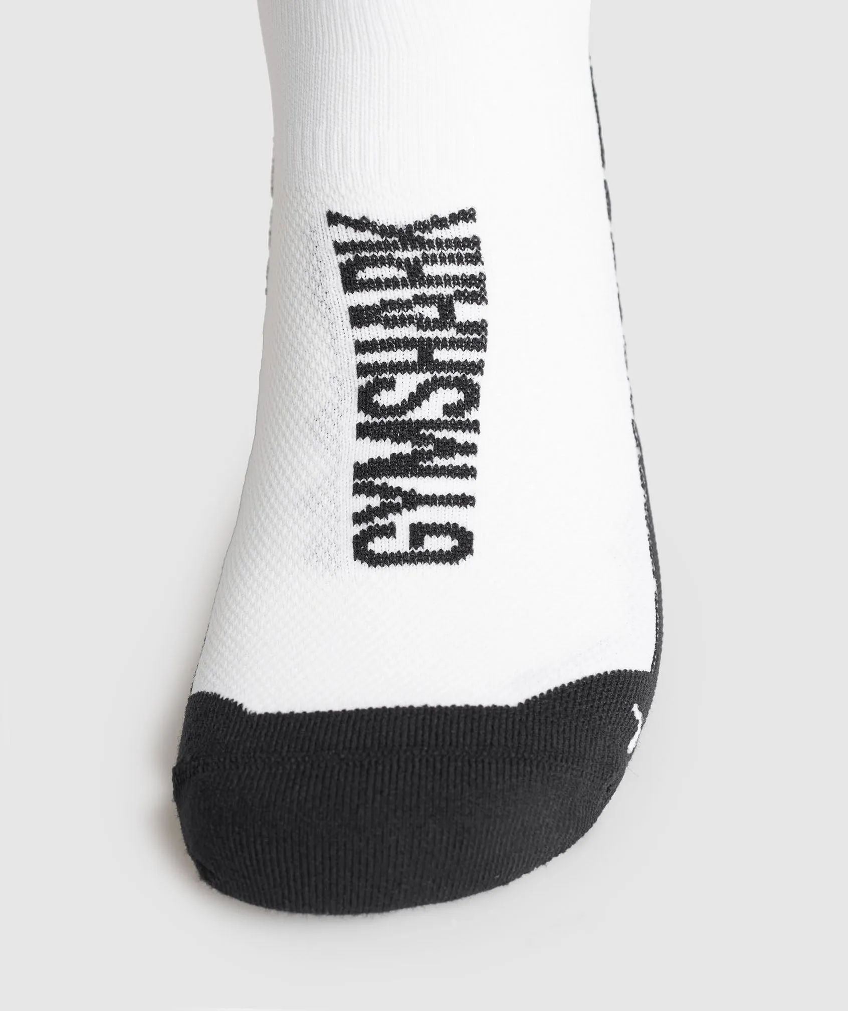 Gymshark Mid Running Socks - White/Black