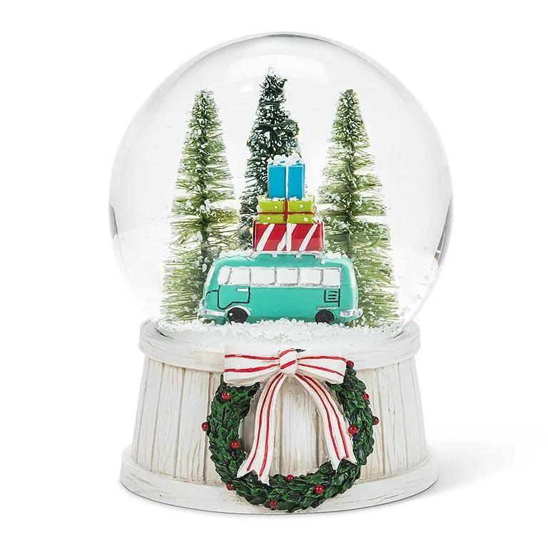 Holiday Bus LED Snow Globe